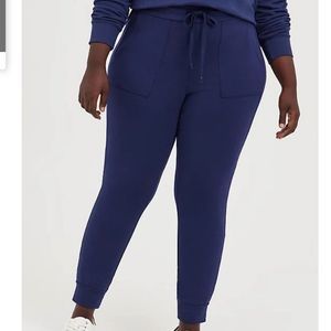 Torrid CLASSIC FIT JOGGER ULTRA SOFT FLEECE NAVY